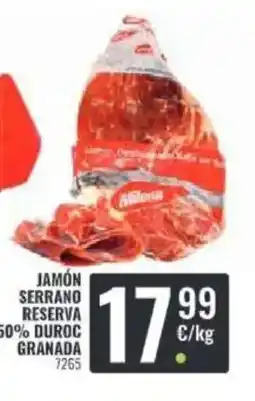 Family Cash Jamón serrano reserva 50% duroc granada oferta