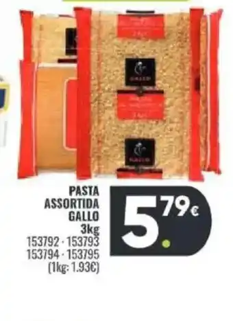 Family Cash GALLO Pasta assortida oferta