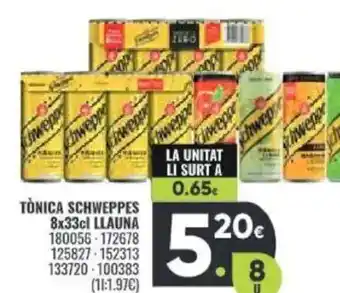 Family Cash SCHWEPPES Tònica llauna oferta