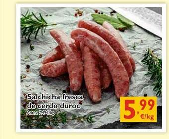 Cash Ecofamilia Salchicha Fresca De Cerdo Duroc oferta