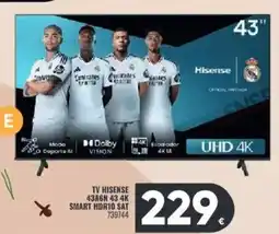 Family Cash HISENSE Tv 43A6N 43 4k smart hdr10 sat oferta