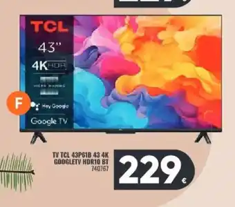 Family Cash TCL Tv 43P61B 43 4k googletv hdr10 bt oferta