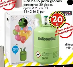 TEDi Gas helio para globos oferta