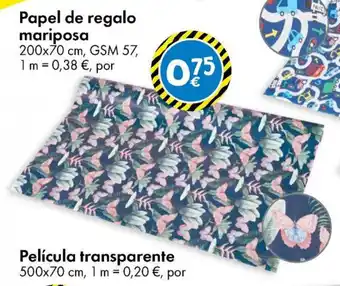 TEDi Papel de regalo mariposa oferta