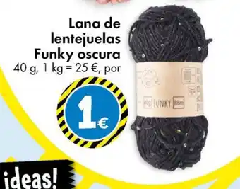 TEDi Lana de lentejuelas Funky oscura oferta