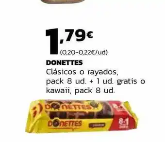 Supermercados Lupa Donettes Clasicos O Rayados O Kawaii oferta