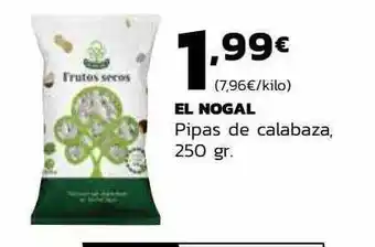 Supermercados Lupa El Nogal Pipas De Calabaza 250gr oferta