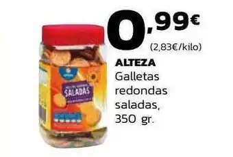 Supermercados Lupa Alteza Galletas Redondas Saladas 350gr oferta