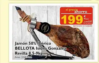 Supermercados La Despensa Jamón 50% Ibérico Bellota Isidro González Revilla oferta
