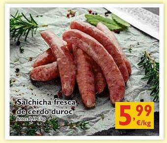 Supermercados La Despensa Salchicha Fresca De Cerdo Duroc oferta
