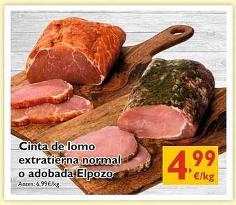 Supermercados La Despensa Cinta De Lomo Extratierna Normal O Adobada Elpozo oferta