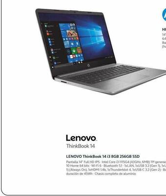 Movistar Lenovo Thinkbook 14 I3 8gb 256gb Ssd oferta