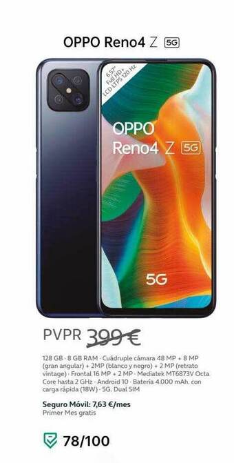 Movistar Oppo Reno4 Z 5g oferta