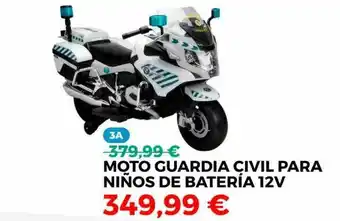 Juguetoon Moto Guardia Civil Para Niños De Bateria 12v oferta