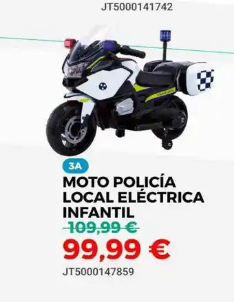 Juguetoon Moto Policia Local Eléctrica Infantil oferta
