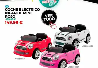 Juguetoon Coche Eléctrico Infantil Mini Rojo oferta