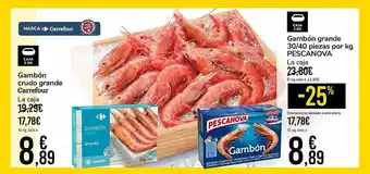 Carrefour Market Gambón Grande 30 40 Piezas Pro Kg Pescanova oferta