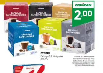 Coviran COVIRAN Café tipo D.G. 10 cápsulas oferta