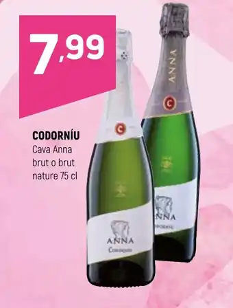 Coviran CODORNÍU Cava Anna brut o brut nature oferta