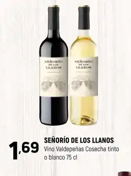 Coviran SEÑORÍO DE LOS LLANOS Vino Valdepeñas Cosecha tinto o blanco oferta