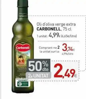 Condis Oli D'oliva Verge Extra Carbonell 75cl oferta