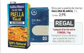Condis Brou Per A Paella De Marisc Gallina Blanca 1L oferta