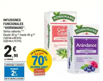 E.Leclerc HORNIMANS Infusiones funcionales oferta