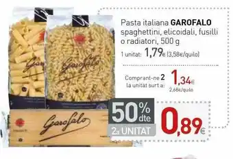 Condis Pasta Italiana Garofalo Spaghettini Elicoidali Fusilli O Radiatori 500g oferta