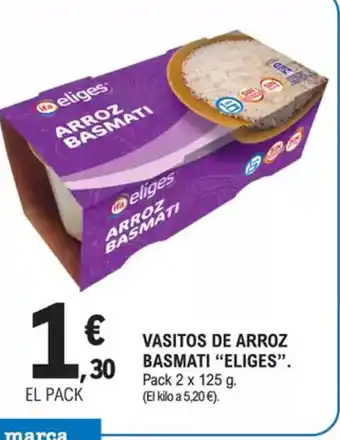 E.Leclerc ELIGES Vasitos de arroz basmati oferta