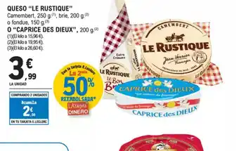 E.Leclerc LE RUSTIQUE Queso oferta