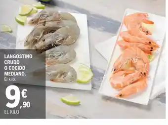 E.Leclerc Langostino crudo o cocido mediano oferta