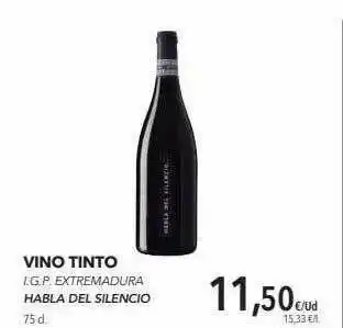 Supermercados Sánchez Romero Vinto Tinto Habla Del Silencio 75cl oferta