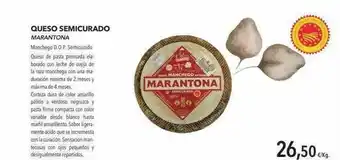 Supermercados Sánchez Romero Queso Semicurado Marantona oferta