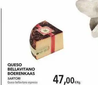Supermercados Sánchez Romero Queso Bellavitano Boerenkaas Sartori oferta