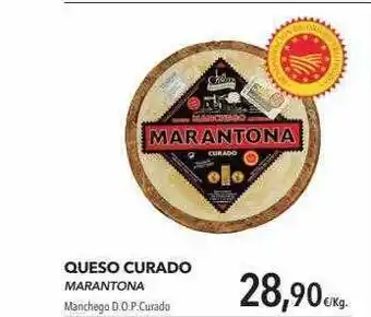 Supermercados Sánchez Romero Queso Curado Marantona oferta