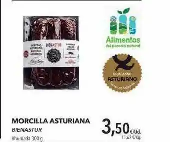 Supermercados Sánchez Romero Morcilla Asturiana Bienastur 300g oferta