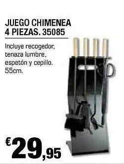 Ferbric Juego Chimenea 4 Piezas 35085 55cm oferta