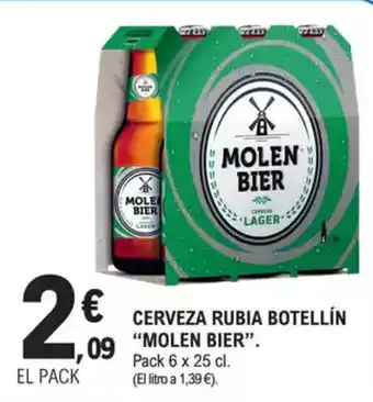 E.Leclerc "MOLEN BIER" Cerveza rubia botellín oferta