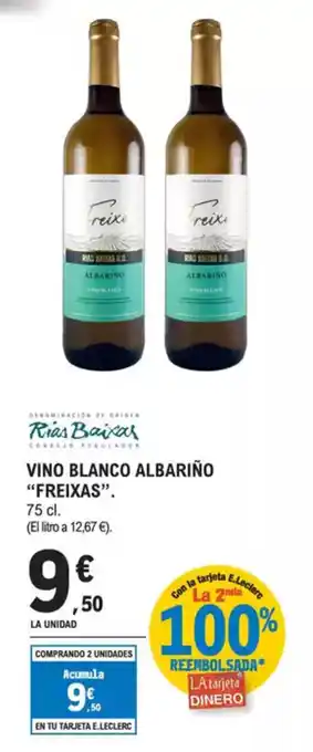 E.Leclerc "FREIXAS" Vino blanco albariño oferta