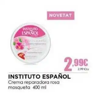Perfumeries Facial Instituto Español Crema Reparadora Rosa Mosqueta 400ml oferta