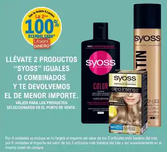 E.Leclerc SYOSS Llévate 2 productos iguales o combinados y te devolvemos el de menor importe. oferta