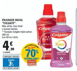 E.Leclerc "COLGATE" Enjuague bucal oferta