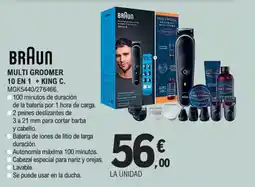 E.Leclerc BRAUN Multi groomer 10 en 1 + king c oferta