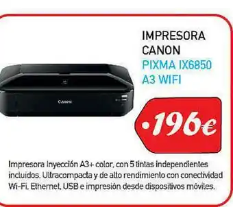 Microsshop Impresora Canon Pixma Ix6850 A3 Wifi oferta