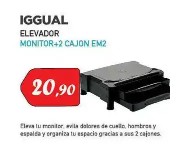 Microsshop Iggual Elevador Monitor+2 Cajon Em2 oferta