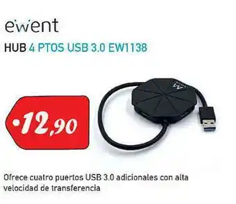 Microsshop Ewent Hub 4 Ptos Usb 3.0 Ew1138 oferta
