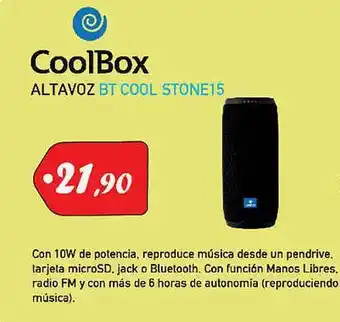 Microsshop Coolbox Altavoz Bt Cool Stone15 oferta