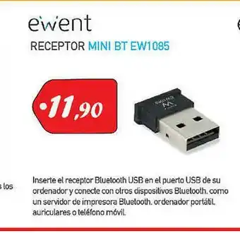 Microsshop Ewent Receptor Mini Bt Ew1085 oferta