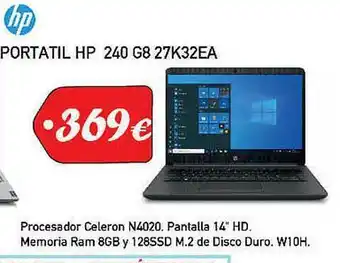 Microsshop Hp Portatil Hp 240 G8 27k32ea oferta