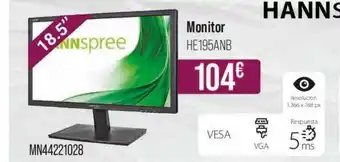 MR Micro Monitor He195anb Hannspree oferta
